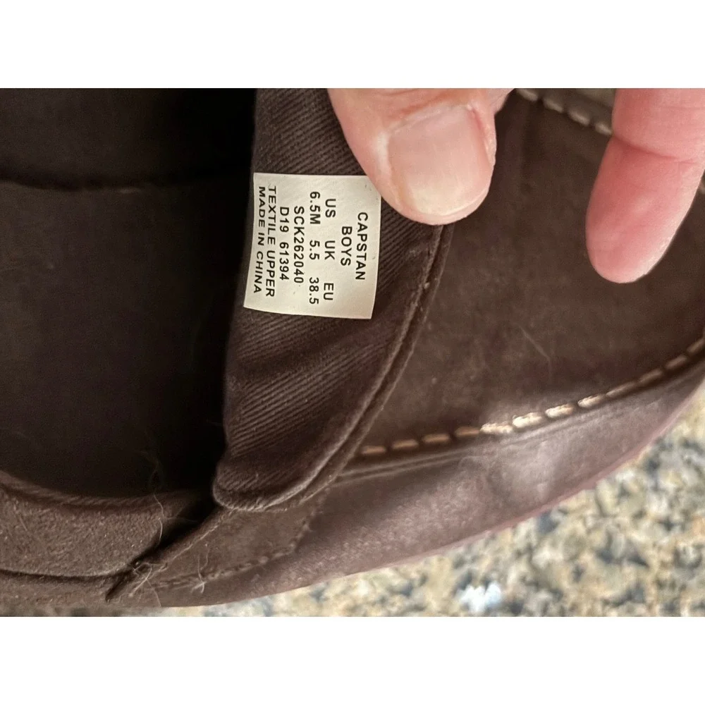 Sperry Top-Sider Capstan Boys Brown Penny Loafer Shoes SCK262040 Size 6.5M